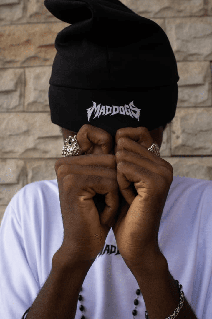 SKULL CAP - Black Skull Cap - View 1