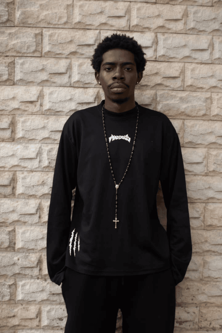 SAVE ME TEE - Black Layered Sleeve - View 1