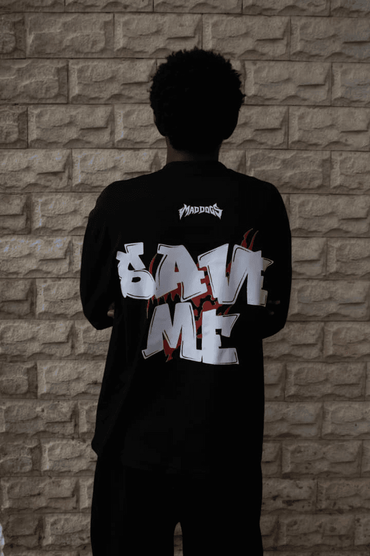SAVE ME TEE - Black Layered Sleeve - View 2