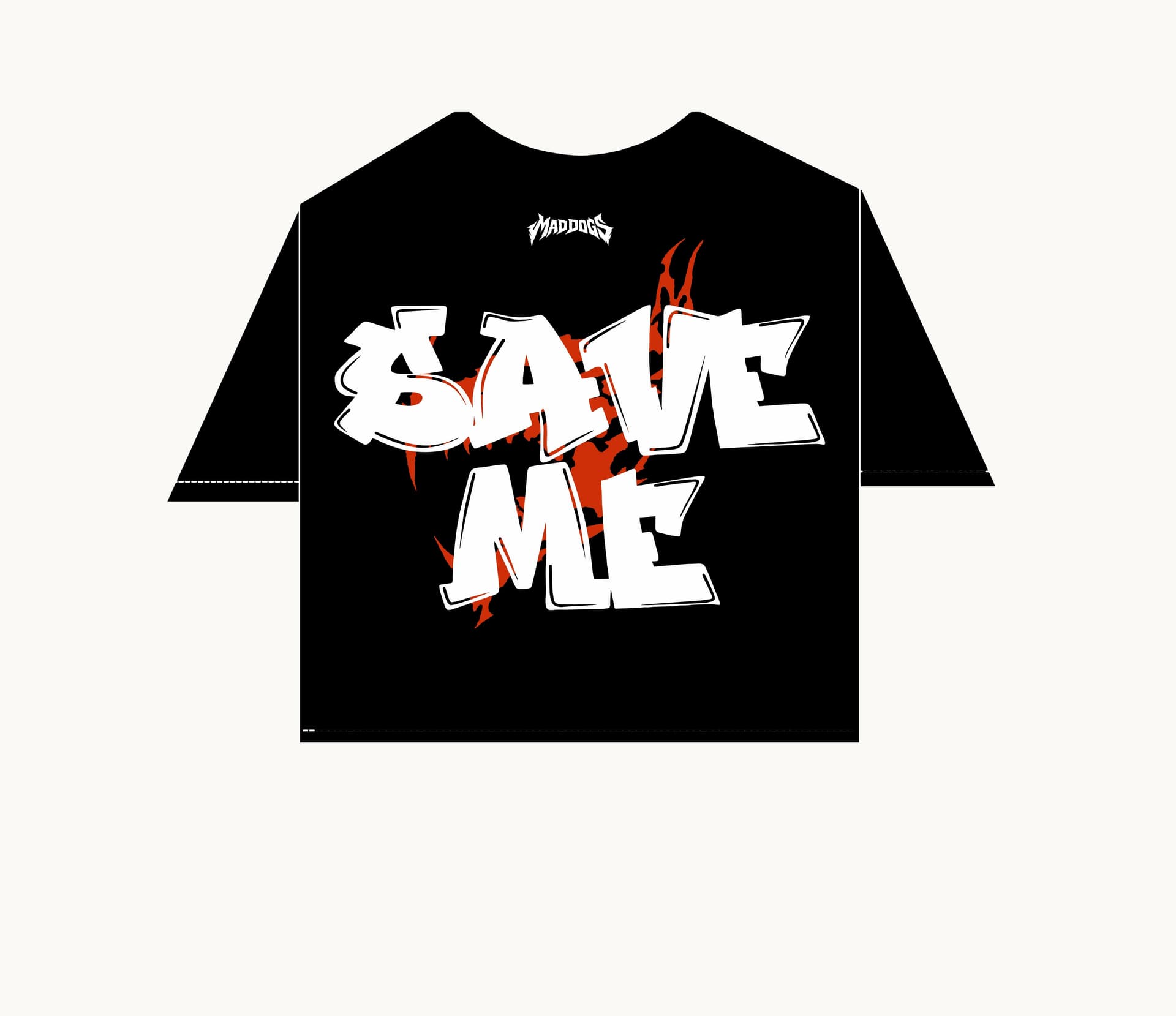 SAVE ME TEE - Black Short Sleeve - View 4