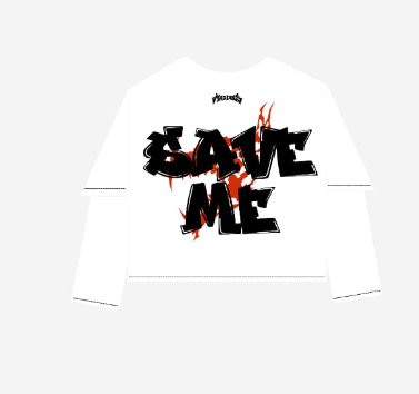 OVERSIZED BASIC TEE - White Layered Sleeve